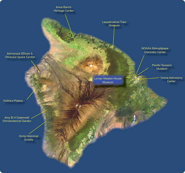 Destination Hilo's Museum Discount Pass Map Destination Hilo's Museum Discount Pass Map