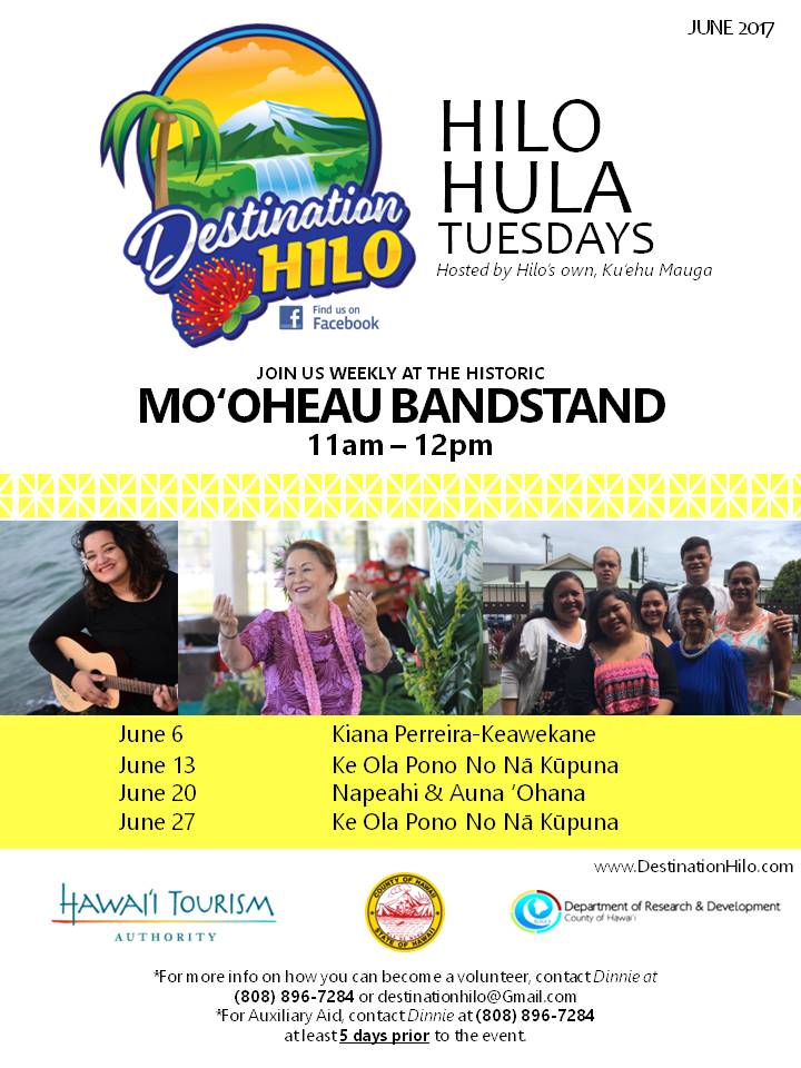 Hilo Hula Tuesdays April 2017
